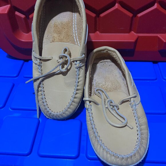 VINTAGE CHEROKEE LEATHER FLAT HOUSE SHOES SIZE 10 - Picture 3 of 8